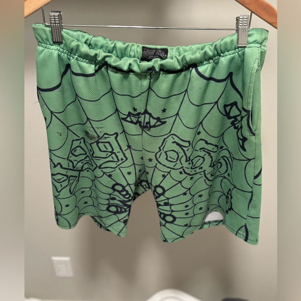 One of First Spider Brand Shorts Young Thugs Brand X Juice Collaboration